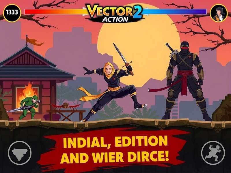 Vector 2 Ninja Action gameplay screenshot